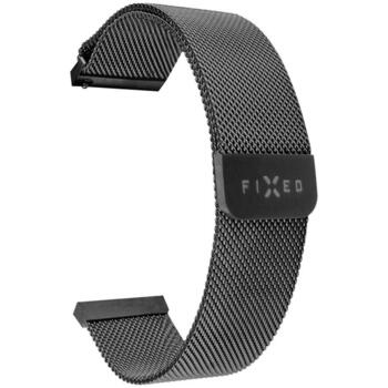 Fixed ремешок для смарт-часов, FIXMEST-18MM-BK, 18mm, нержавеющая сталь, черный (FIXMEST-18MM-BK)