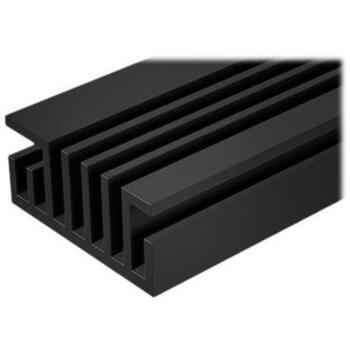 Raidsonic ICY BOX IB-M2HS-70, радиатор для M.2 SSD, 22мм, 70мм, 10мм, черный, алюминиевые ребра, силиконовые термопрокладки (IB-M2HS-70)