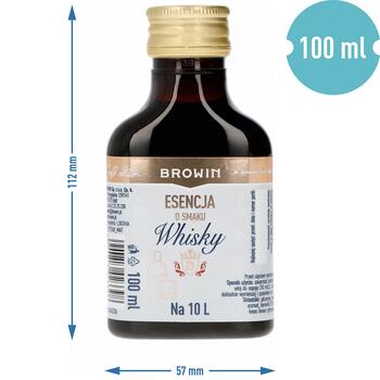 Browin Viskira esence 404526, 100ml, 10l, klasiskā garša, vaniļas ozola iesala rudzu aromāts (404526)