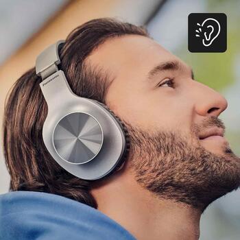 Panasonic RB-HX220BDES Bluetooth накладные наушники, 40 мм, 23 ч, 180 г, серебристый (RB-HX220BDES)