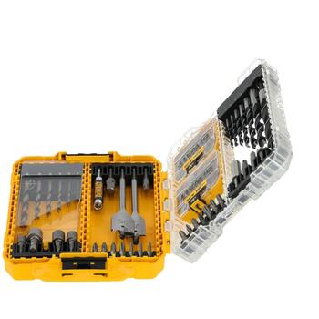 Dewalt Набор сверл и бит для отвертки DT70785-QZ, 100 шт., TOUGHCASE+ кейс, HSS сверла 2-8мм, бит для отвертки 25мм, 50мм, адаптер (DT70785-QZ)