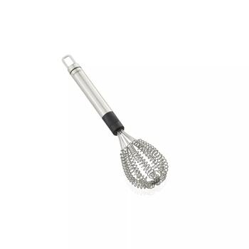 LEIFHEIT Венчик для яиц Speed Quirl S 103097, 8 проволок, экономия времени 50%, ручка из нержавеющей стали (103097)