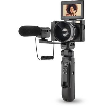 Agfa Photo Vlogging камера VLG4KDIG, 48MP, 4K, 16x цифровое увеличение, 250g, MicroSD, литий-ионный аккумулятор (VLG4KDIG)