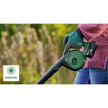 Воздуходувка аккумуляторная UniversalLeafBlower18V130, 1x2,5Ah, 06008A0600 BOSCH (06008A0600)