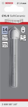 Flīžu urbis CYL-9 Ceramic 14 x90 mm, 1 gab., Urbjmašīnām/skrūvgriežiem, triecienurbjmašīnām/triecienskrūvgriežiem CYL-9 SOFTCERAMIC FLĪŽU URBIS, 2608587167, BOSCH (2608587167)