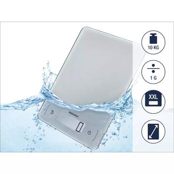 Soehnle Page Aqua Proof 1066225, 10kg, 1g, ūdensnecaurlaidīgs, LCD displejs, Sensor Touch, TARE (1066225)
