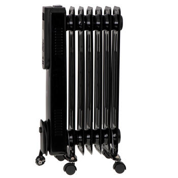 Efektīvs eļļas radiators ar tālvadības pulti 2000 W 3 jaudas līmeņi līdz 26 m² Melns CR7812 Camry (CR 7812)