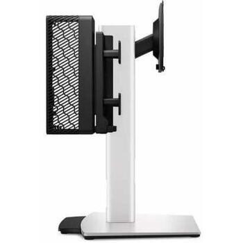 Dell подставка для монитора CFS25 482-BBFB, 19-27 дюймов, 5,8 кг, VESA 100x100mm, регулируемая высота, серебристый цвет (482-BBFB)