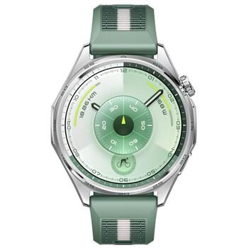 Huawei Умные часы Watch GT 6 46mm 55020FTV, 1.47 дюйма AMOLED 466x466, 867 мАч, 21 день, 5ATM, GPS, NFC, Bluetooth 6.0, зеленый (55020FTV)