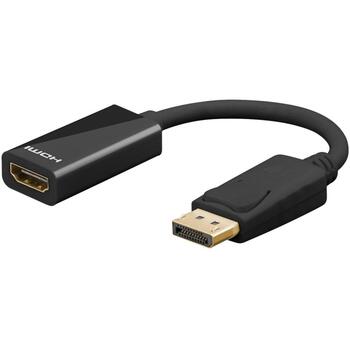 Goobay DisplayPort/HDMI adapteris 67881, 0.1 m, DisplayPort Male, HDMI Female, 4K atbalsts (67881)