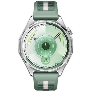 Huawei Умные часы Watch GT 6 46mm 55020FTV, 1.47 дюйма AMOLED 466x466, 867 мАч, 21 день, 5ATM, GPS, NFC, Bluetooth 6.0, зеленый (55020FTV)