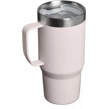 Stanley Кружка 2813854058 0,71L, нержавеющая сталь, сохраняет тепло до 2,5 ч, холод до 7 ч, холод с льдом до 30 ч, розовая (2813854058)