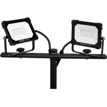 Yato прожектор YT-818151, 2x20W, 3800lm, 6500K, IP65, 230V, SMD LED, регулируемая стойка, алюминиевый корпус (YT-818151)