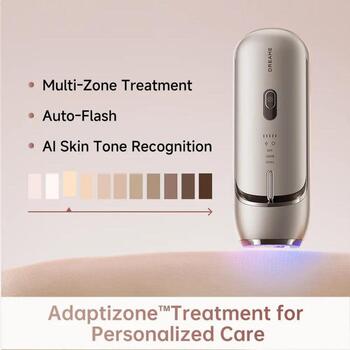 Dreame Nova IPL AHR01-GOLD, 27J, 0.2s, 3.9cm², 1200nm, 5 līmeņi, 3 režīmi, 10 min, safīra dzesēšana, rozā zelts (AHR01-GOLD)