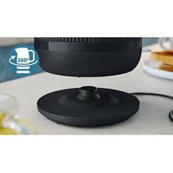 PHILIPS 3000. sērijas tējkanna, 1.7L, melna (HD9411/90)