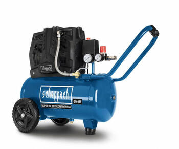 Scheppach HC25Si 5906140901 bezeļļas kompresors pneimatiskajiem instrumentiem un piepūšanai 1100W 8bar 24L 230l/min 230V (5906140901)