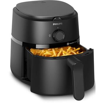Philips karstā gaisa friteris NA110/00, 3,2L, 1300W, 80-200°C, 12 programmas, 1 grozs, taimeris, regulējams termostats (NA110/00)
