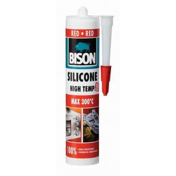 Karstumizturīgs silikons Silicone Ht sarkans 280ml 1591380 BISON (1591380)