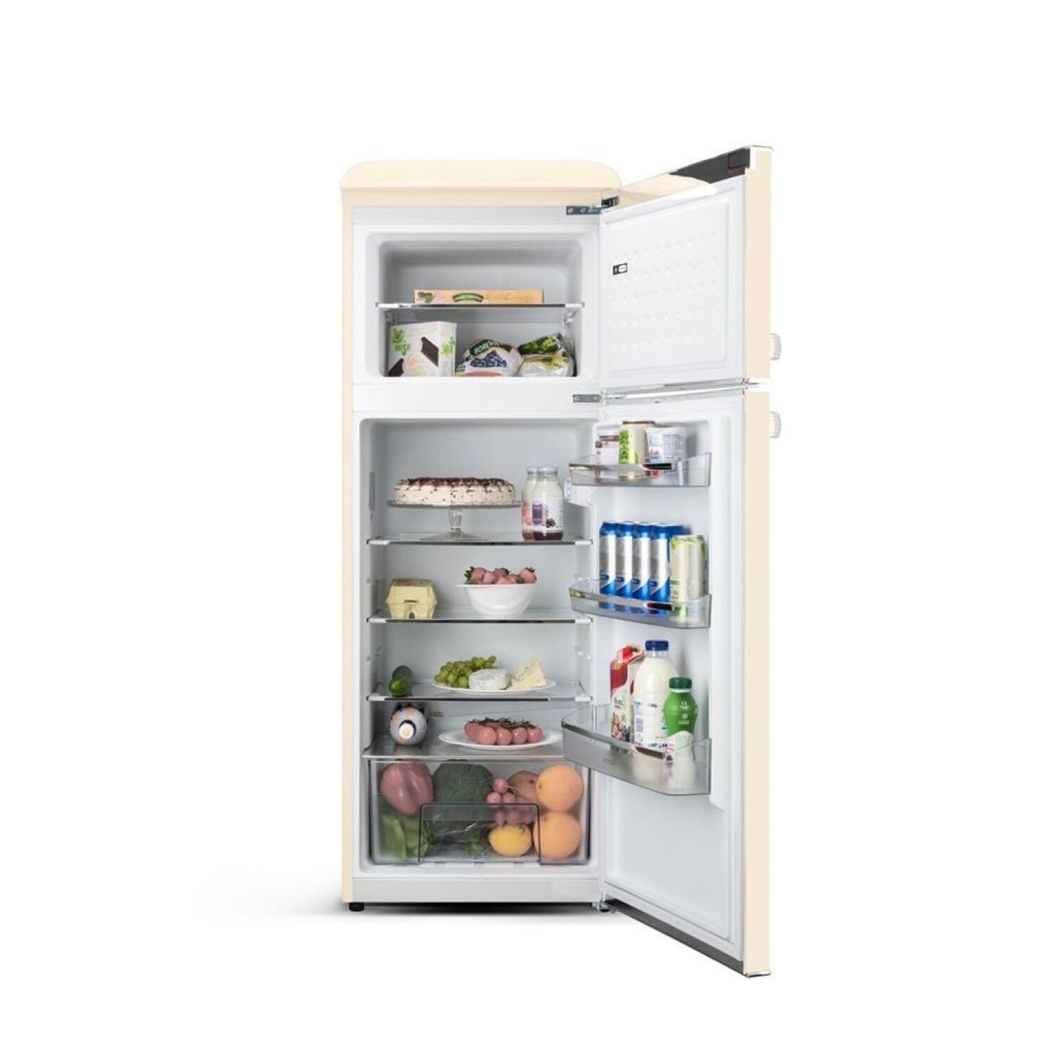 ETA Storio Retro ETA253390040EN, 170L ledusskapis, 45L saldētava, E klase, 38dB, brūns, brīvi stāvošs (ETA253390040EN)