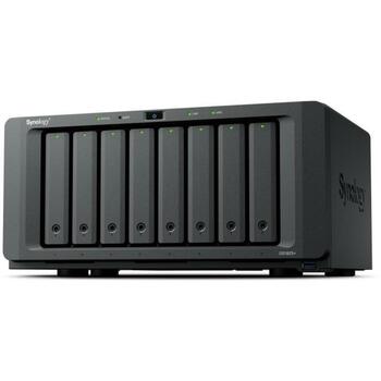 Synology NAS uzglabāšanas tornis DS1825+, 8 iekārtas, 8GB DDR4, 2.5GbE, 3x USB 3.2, 2x RJ45, M.2 NVMe atbalsts (DS1825+)