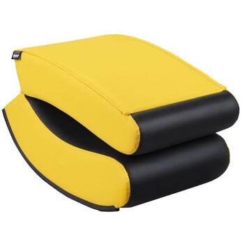 Subsonic Качалка SA5610-B1, 40см, 125-165см, 10кг, черный, желтый, синтетическая кожа, функция качания (SA5610-B1)