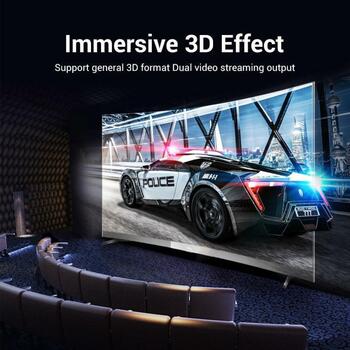 Vention Kabeļa pagarinātājs HACBG, 1.5m, 3D, 21.6Gbit/s, 3840x2160, 144Hz, 3 slāņu aizsardzība (HACBG)