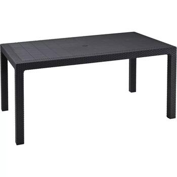 Keter Melody садовый стол 29190205939, 160.5x94.5x74.5cm, 15кг, серый, в стиле ротанг, на 6 персон (29190205939)