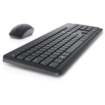 Клавиатура и мышь Dell KM3322W 580-AKFZ, 2.4 GHz, 10 м, 3 кнопки, 1000 DPI, черный, батареи в комплекте (580-AKFZ)