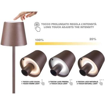 Beper Настольная лампа P201UTP113, 2W, 2000mAh, IPX4, железо, акрил, коричневый, 1 лампочка, регулируемая температура света (P201UTP113)
