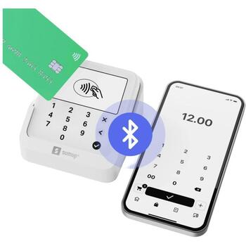 SumUp Solo Lite BUN-SUL-004, EMV/NFC считыватель карт, Bluetooth, аккумулятор, зарядная станция, белый (BUN-SUL-004)