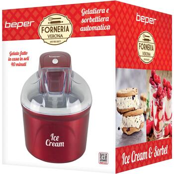 Beper Мороженица P102GEL002, 12 W, 1,8 л, 40 мин, приготовление йогурта, приготовление сорбета (P102GEL002)