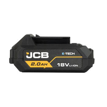 JCB JCB-18LI-2 Professional 18V Li-Ion akumulators instrumentu barošanai 2.0Ah saderīgs ar JCB 18V bezvadu instrumentiem (JCB-18LI-2)