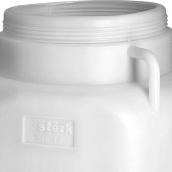 Browin Бочка 360440, 40L, 22см, белая, с ручками, HDPE, пищевой пластик (360440)