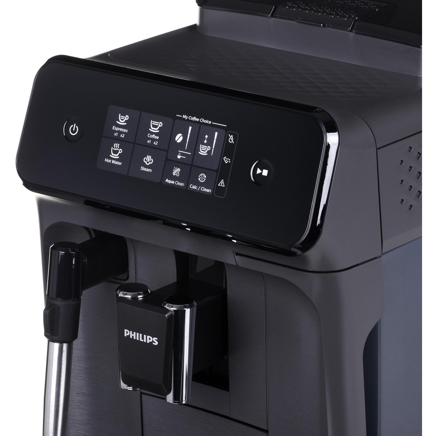 Philips EP1224/00 кофемашина, 1500Вт, 15бар, 1.8л, 275г, 12 степеней помола, сенсорный экран, TFT-дисплей, керамические жернова (EP1224/00)