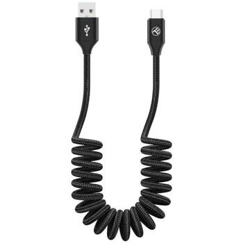 Tellur Кабель передачи данных TLL155395, 1,8м, 3A, Type-C, USB-A, ткань, 480Mbit/s, защита от перезарядки (TLL155395)