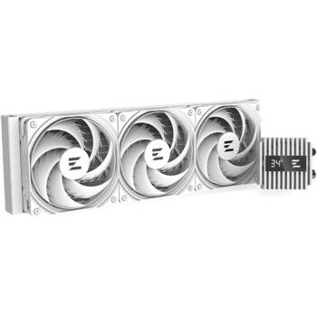 Zalman šķidruma CPU dzesētājs ALPHA2 V2 A36 WHITE, 360mm, ARGB, 3300 apgr./min, 800-2000 apgr./min, 29.7 dBA, 2.01 mmH2O (ALPHA2 V2 A36 WHITE)