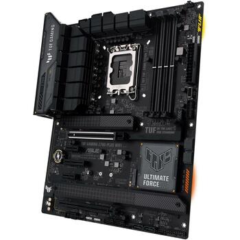 Asus Mātesplate TUFGAMINGZ790-PLUSWIFI, LGA 1700, DDR5, 128 GB, 4x M.2, 2.5 Gb Ethernet, Wi-Fi 6, 7.1 kanālu audio (TUFGAMINGZ790-PLUSWIFI)