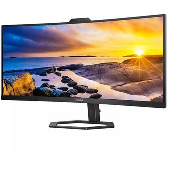 Philips монитор 34E1C5600HE/00, 3440 x 1440, 100 Гц, 4 мс, 1 x HDMI, 1 x DP, 1 x USB-C, 4 x USB 3.2, VA, 21:9, черный, 300 кд/м² (34E1C5600HE/00)