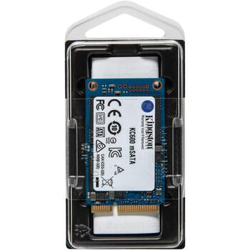Kingston KC600 SKC600MS/1024G, 1000 ГБ, 550 МБ/с, 520 МБ/с, 3D NAND технология, mSATA интерфейс (SKC600MS/1024G)