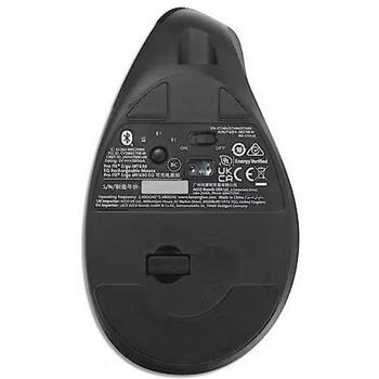 Kensington Pro Fit Ergo MY630 EQ K72482WW, bezvadu datorpele, 2400 dpi, optiskā, vertikāla, Bluetooth, USB, melna (K72482WW)