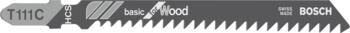 3 figūrzāģa asmeņi T 111 C, Figūrzāģiem FIGŪRZĀĢA ASMENS T 111 C BASIC FOR WOOD, 2608630808, BOSCH (2608630808)