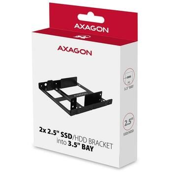 Axagon Datora stiprinājums RHD-225, 102x115x24mm, 0.055kg, metāla rāmis, ventilatora uzstādīšana (RHD-225)