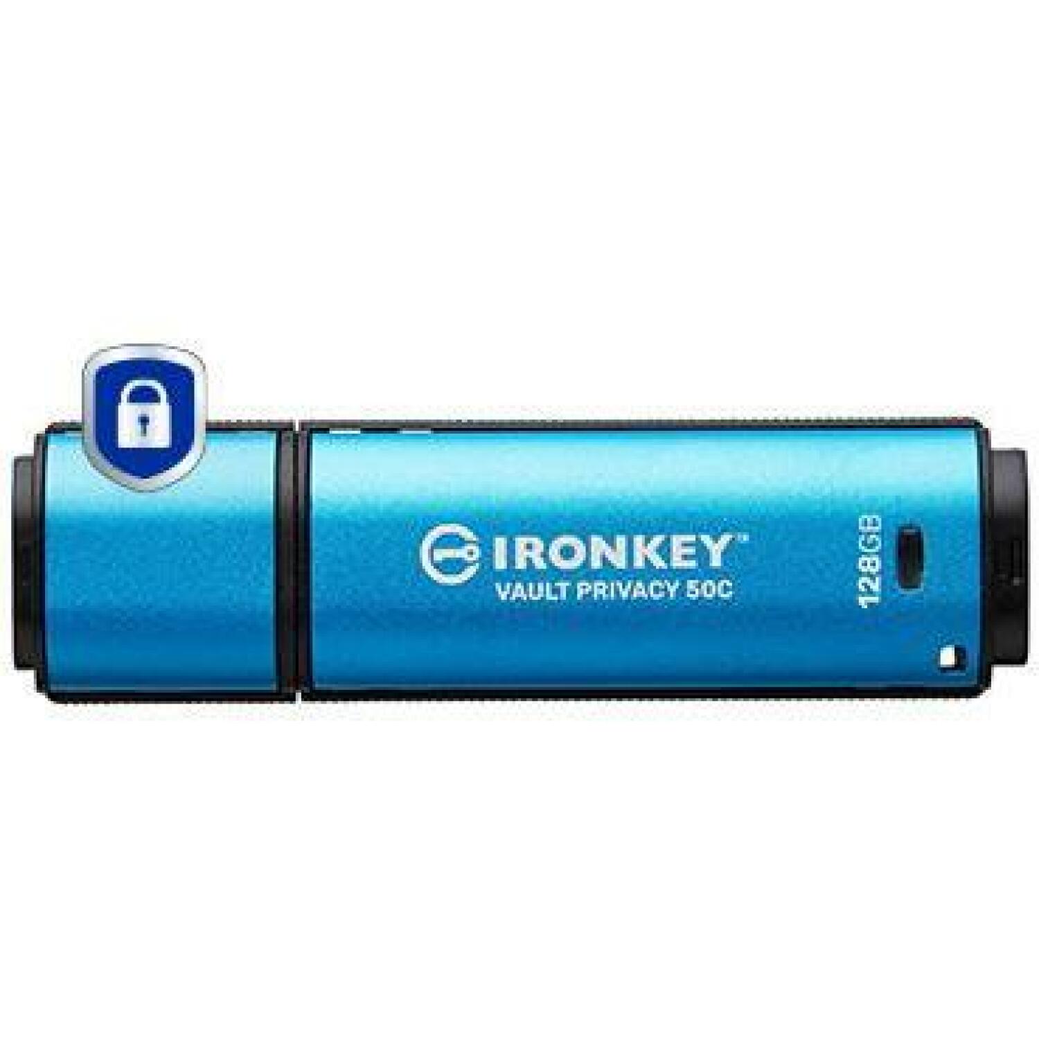 Kingston USB флеш-накопитель IKVP50C/128GB 128GB, USB Type-C, 3.2 Gen 1, Скорость чтения 250 MB/s, Скорость записи 180 MB/s (IKVP50C/128GB)