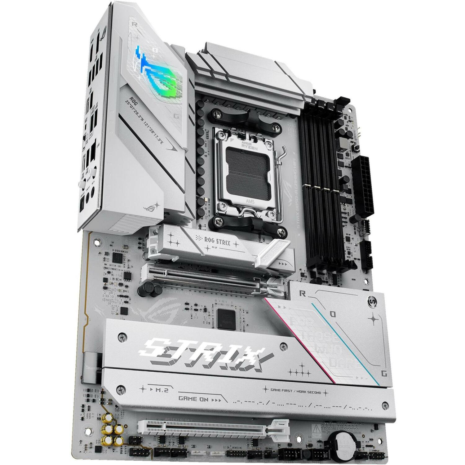 Asus Материнская плата ROG STRIX B850-A GAMING WIFI, AMD, Socket AM5, DDR5, 192 ГБ, 4 DIMM, 2.5 Гбит Ethernet, Wi-Fi 7, 6 SATA III (ROG STRIX B850-A GAMING WIFI)
