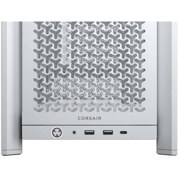 Corsair корпус для ПК FRAME 4000D RS ARGB CC-9011297-WW, Mid-Tower, белый, ATX, 3x120мм ARGB вентилятора, закаленное стекло (CC-9011297-WW)