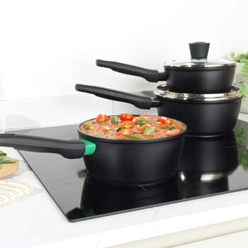 Russell Hobbs Кастрюля RH03259EU7, 18см, алюминий, крышка, электрическая, газовая, стеклокерамика, индукция, Thermo-Spot (RH03259EU7)