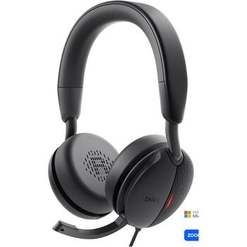 Dell наушники WH5024, ANC, USB Type-A, черный, встроенный микрофон, стерео, активное шумоподавление (520-BBGQ)