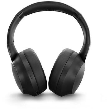 Lindy Наушники 73205, Bluetooth 5.3, ANC, 55 ч работы от аккумулятора, 40 мм динамики, черный, 85% снижение шума, 0.15 м кабель (73205)
