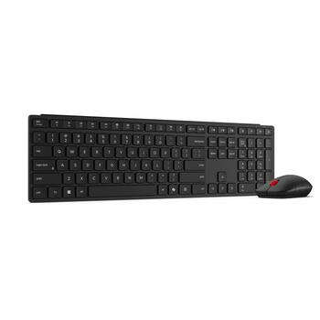 Lenovo Комплект клавиатуры и мыши Multi-Mode Pro 6000 4X31S04853, Bluetooth 5.3, 7 кнопок, беспроводной, черный (4X31S04853)