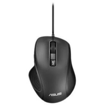 Asus Ergonomiskā pele UX300 PRO 90XB04B0-BMU000, 3200 DPI, USB 2.0, 6 pogas, melna, pretslīdoši sānu paneļi (90XB04B0-BMU000)